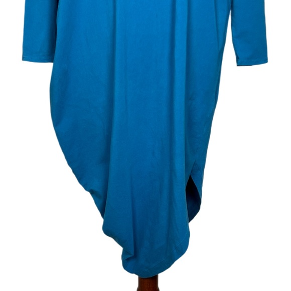 UNIVERSAL STANDARD Women Vanity Size XS/US L Blue Geneva Asymmetrical Midi Dress - Picture 6 of 10